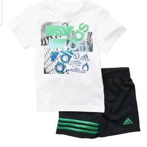 Adidas boys 2 piece short set 12 months